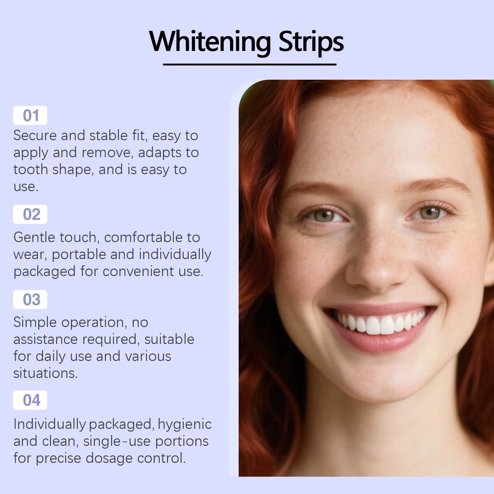 Purple Teeth Whitening Strips Oral Hygiene Fresh Breath Brighten Tooth Bleaching Long Lasting Oral Care Tooth Whitener Patches